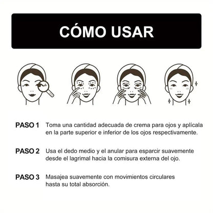 Crema de luz roja para el contorno de ojos